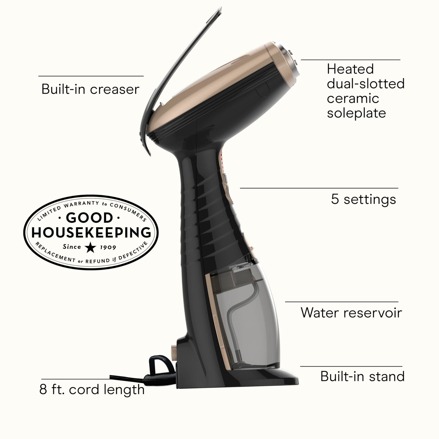 Handheld Garment Steamer for Quick Wrinkle Removal