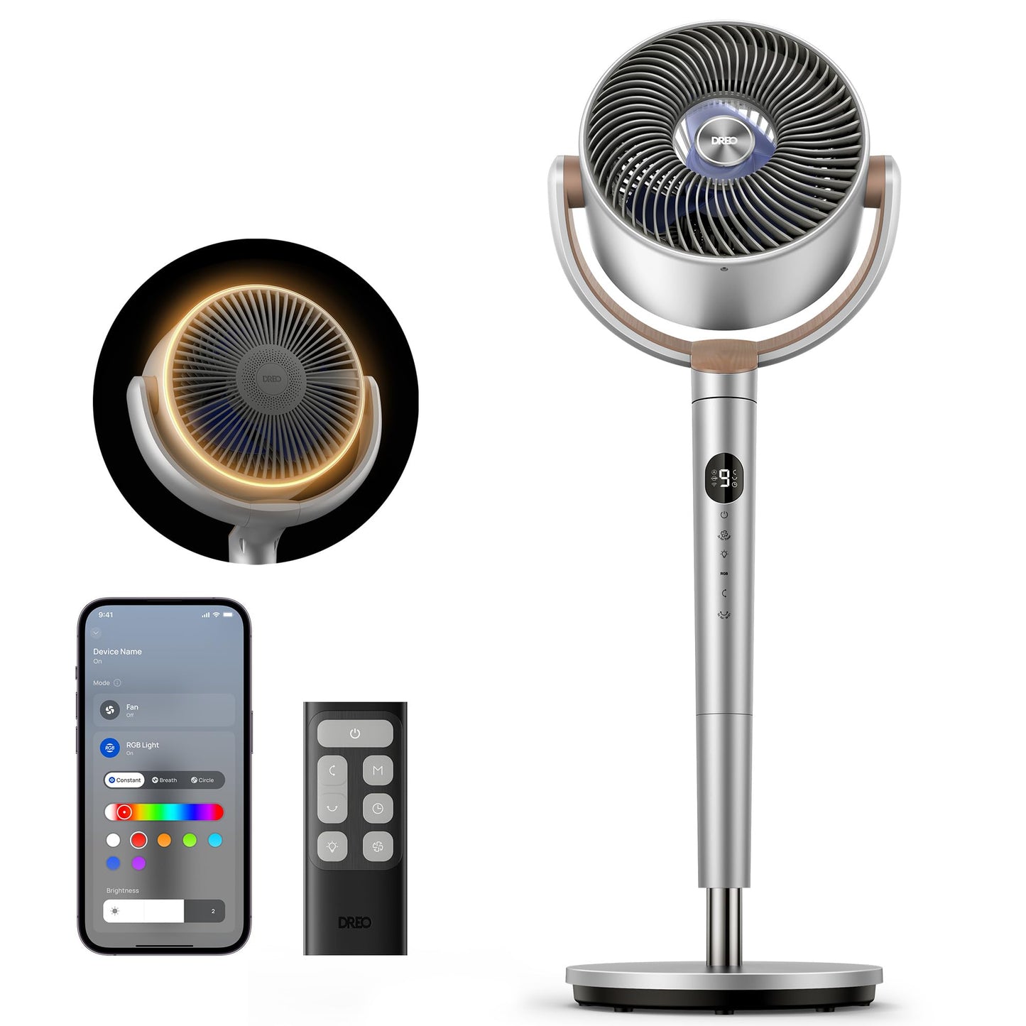 Smart Pedestal Fan with Omni Oscillation