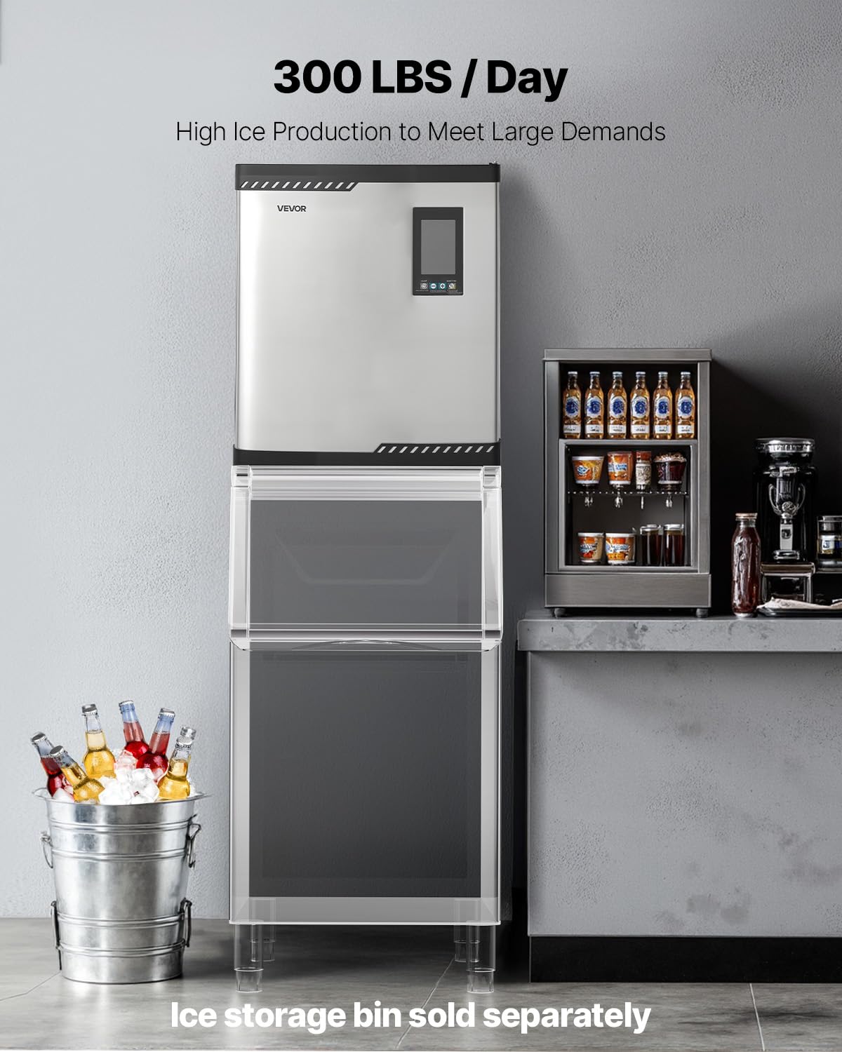 Commercial Ice Maker Head for High-Capacity Ice Production
