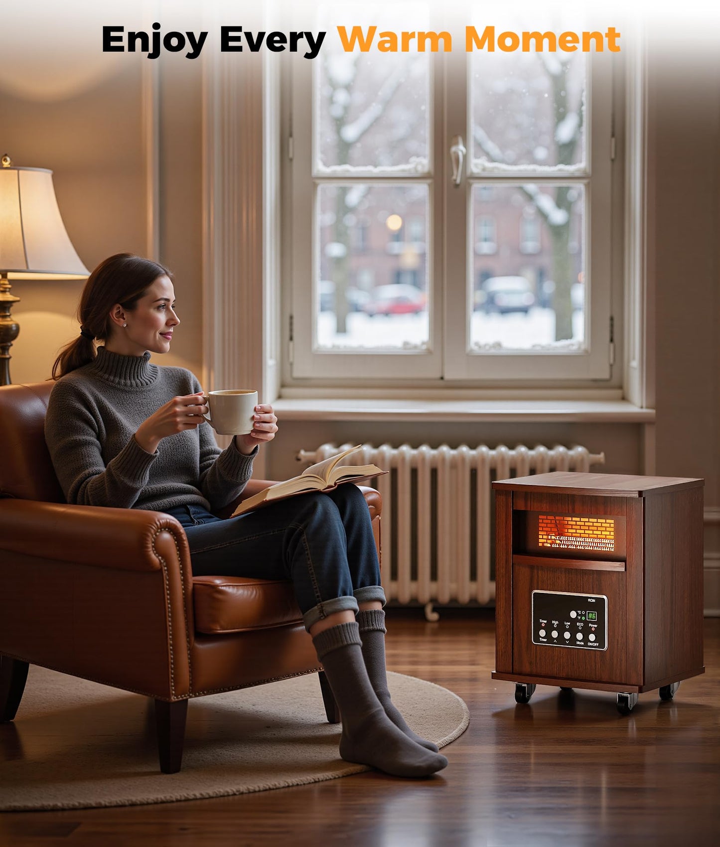 Portable Infrared Space Heater with Remote