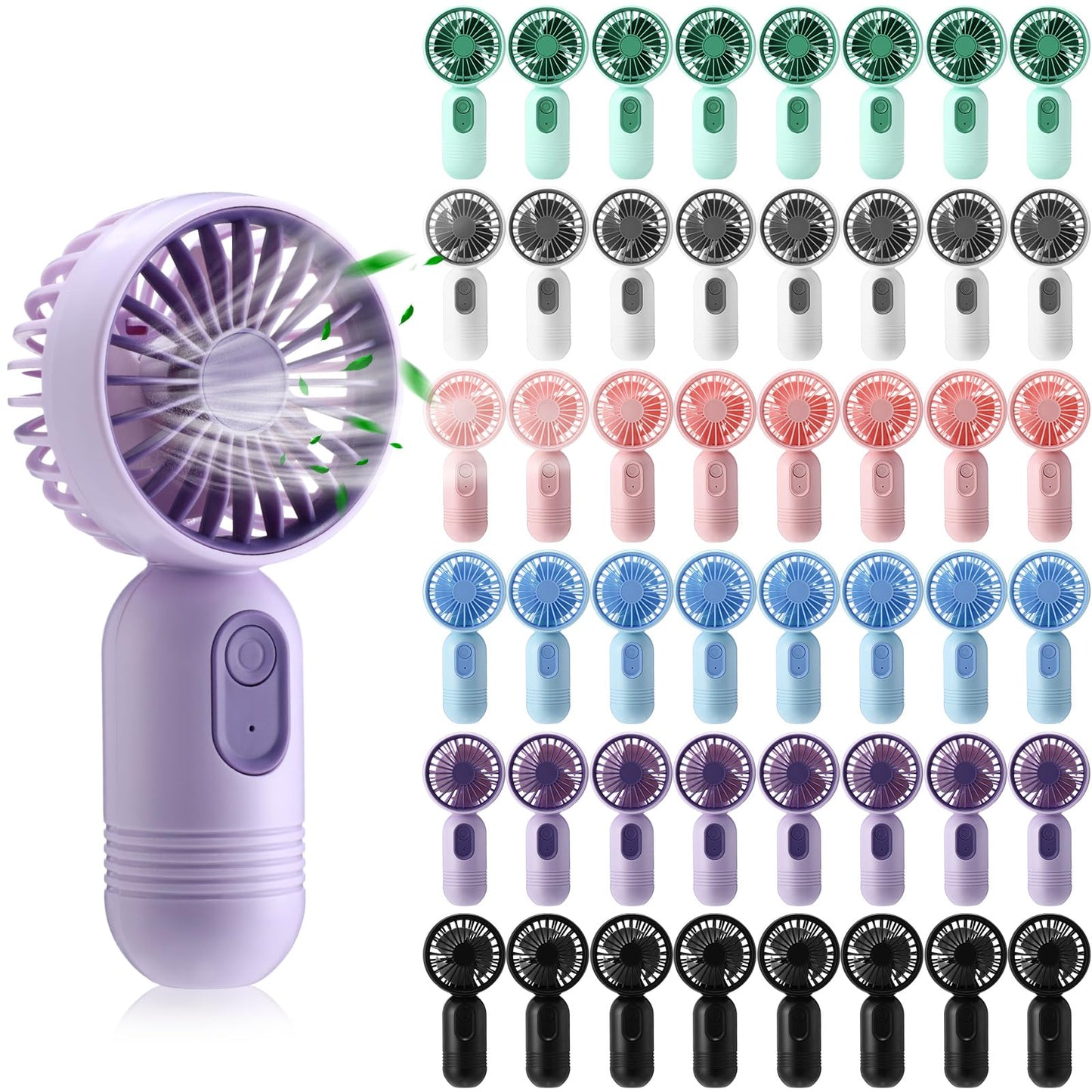 Mini Rechargeable Handheld Fan with 3 Speeds