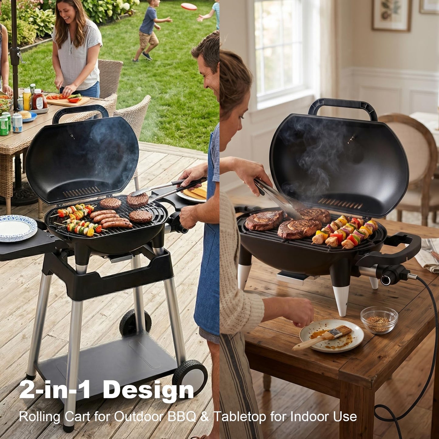 Outdoor Electric Grill for Versatile Backyard Cooking
