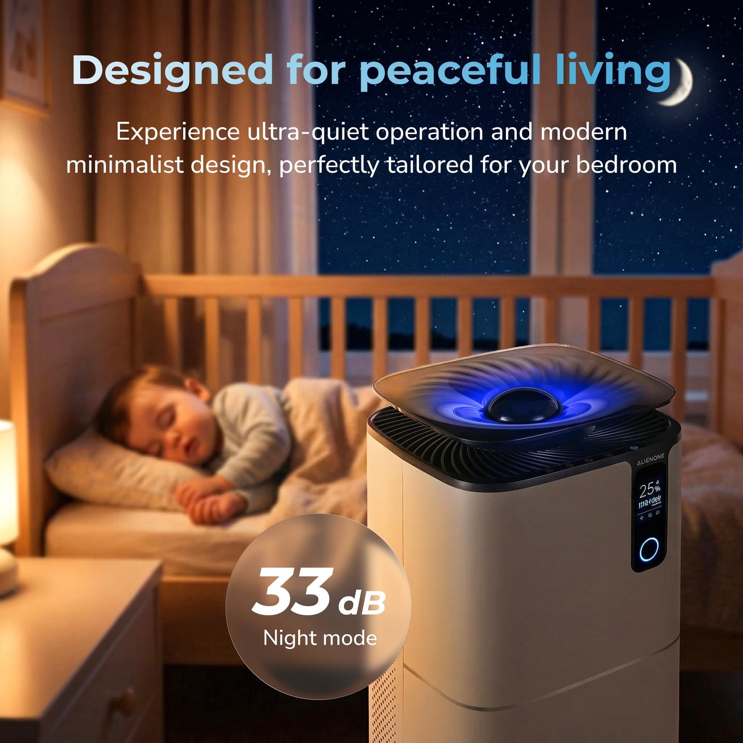 Smart Air Purifier & Humidifier with HEPA Filter