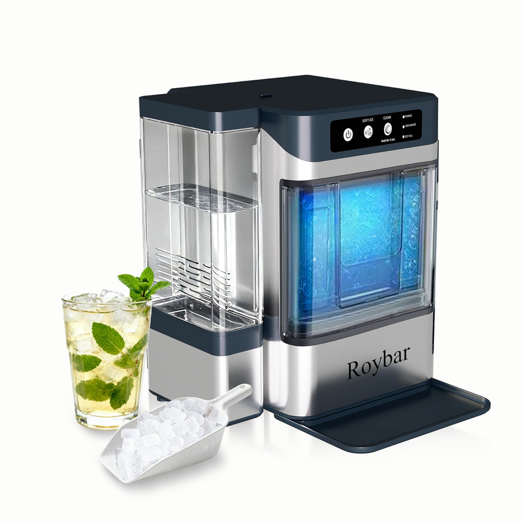 Portable Nugget Ice Maker with Self-Cleaning Water Tank