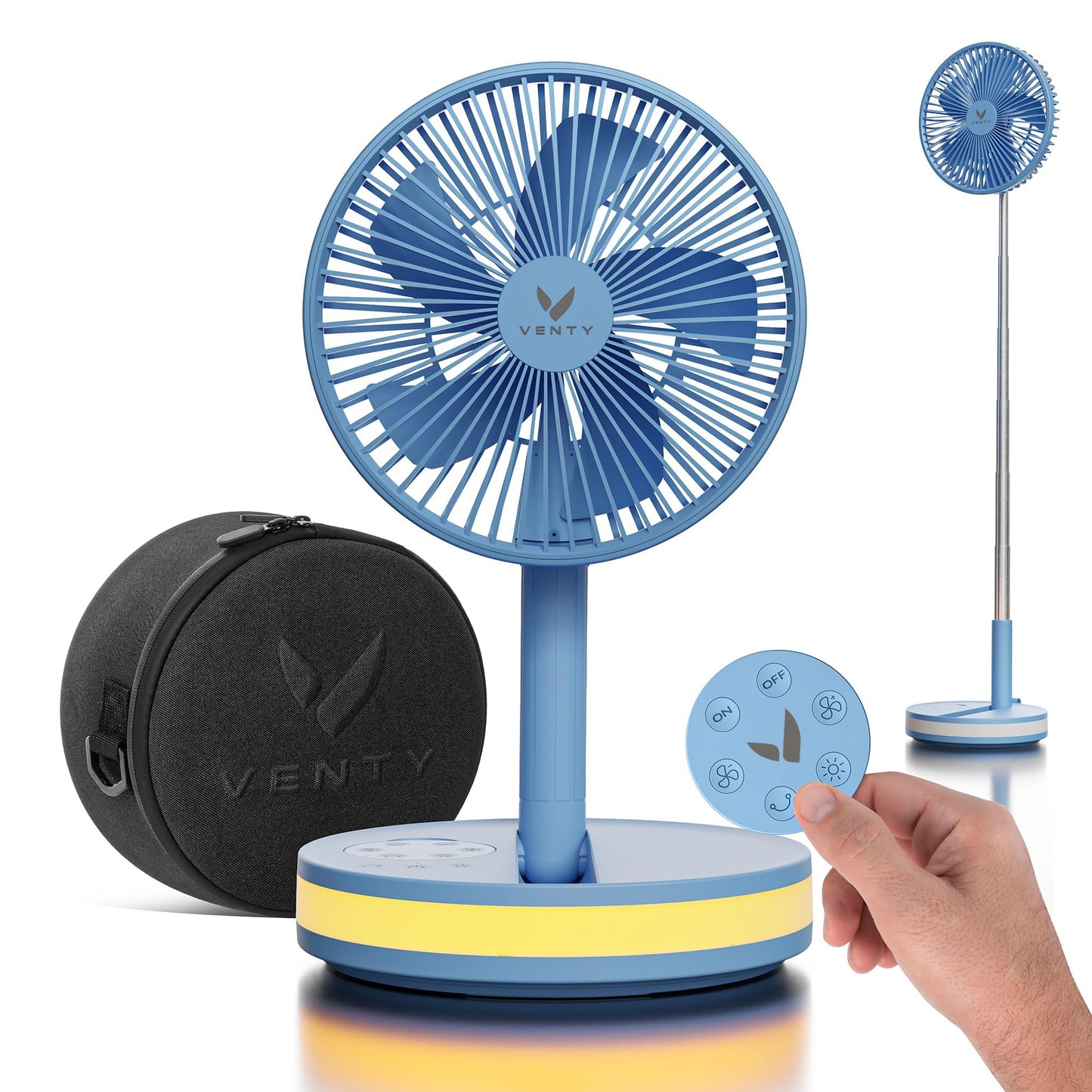 Portable Rechargeable Fan with Remote Control