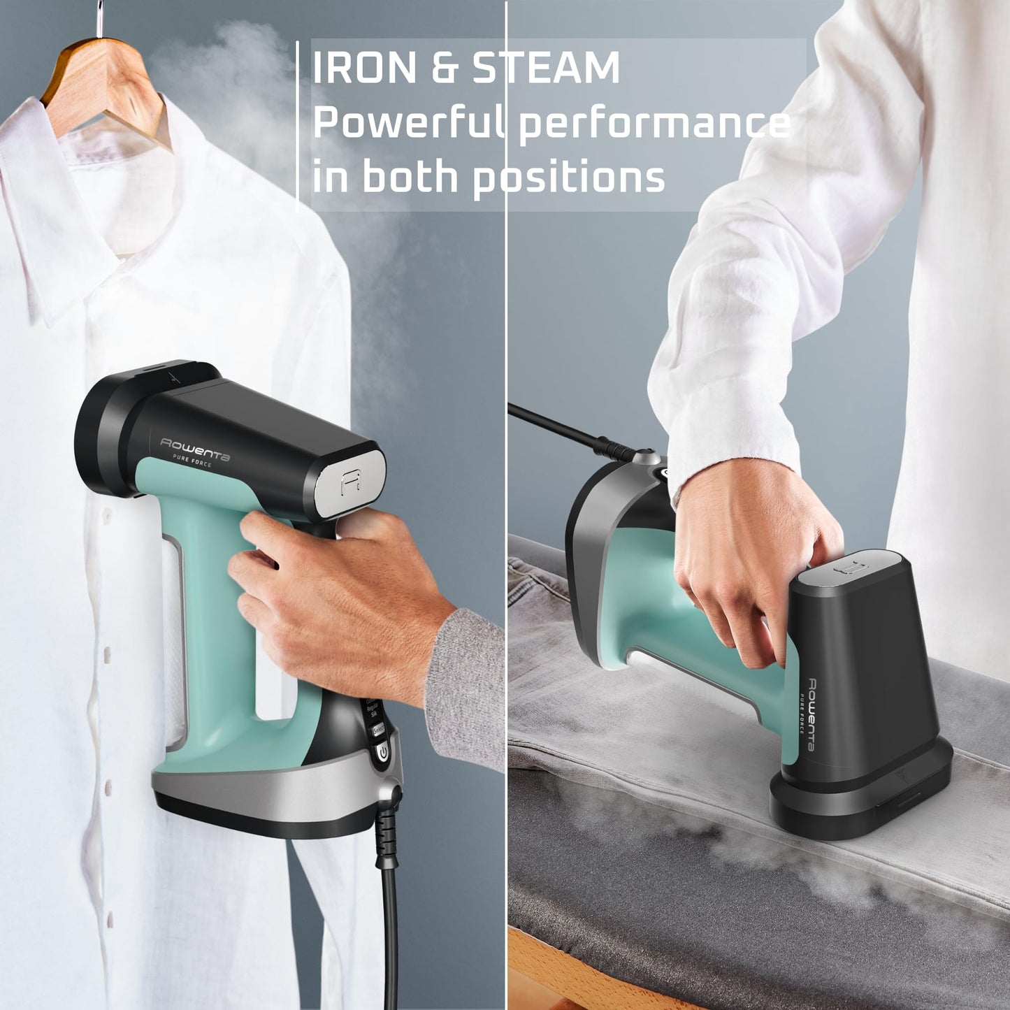 Handheld Garment Steamer and Iron for Wrinkle Removal