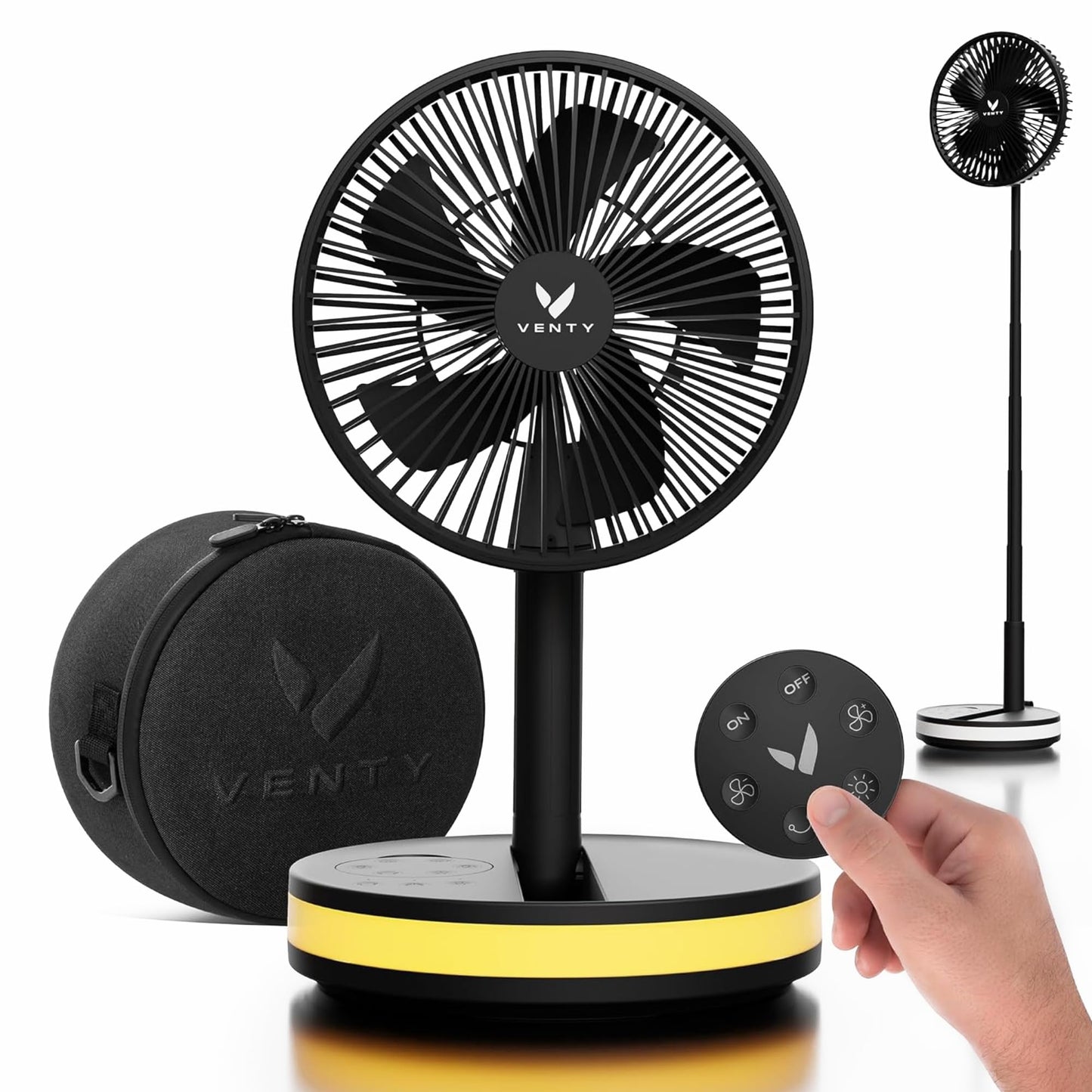 Portable Rechargeable Fan with Remote Control