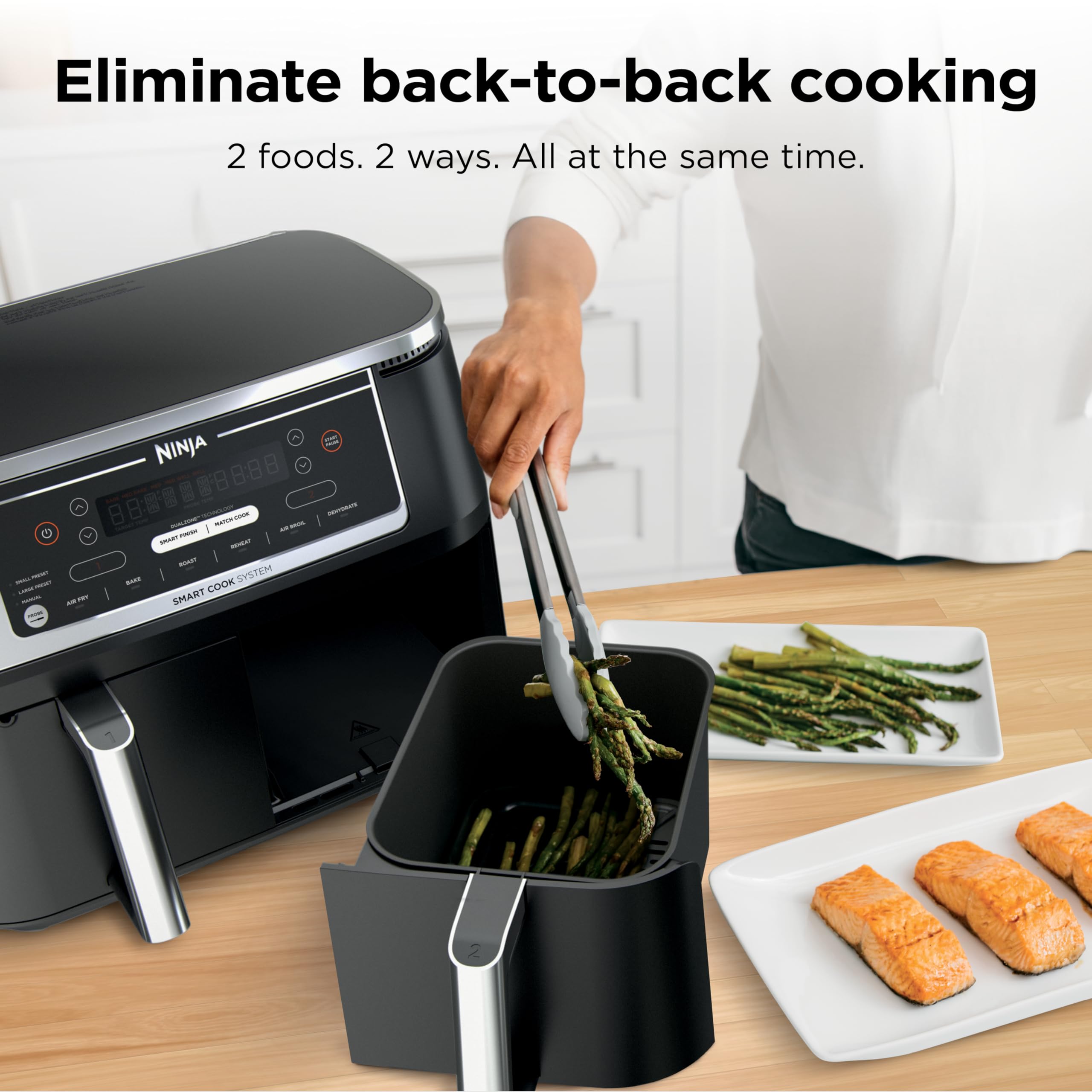 Ninja | Air Fryer | Finish Cooking Multiple Foods at the Same Time |