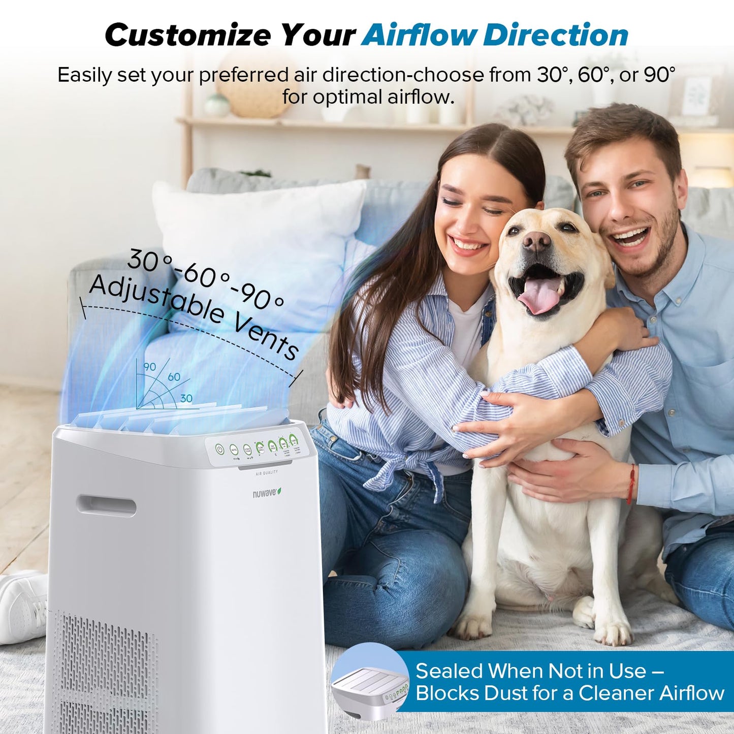 Smart Air Purifier with Washable Filter System