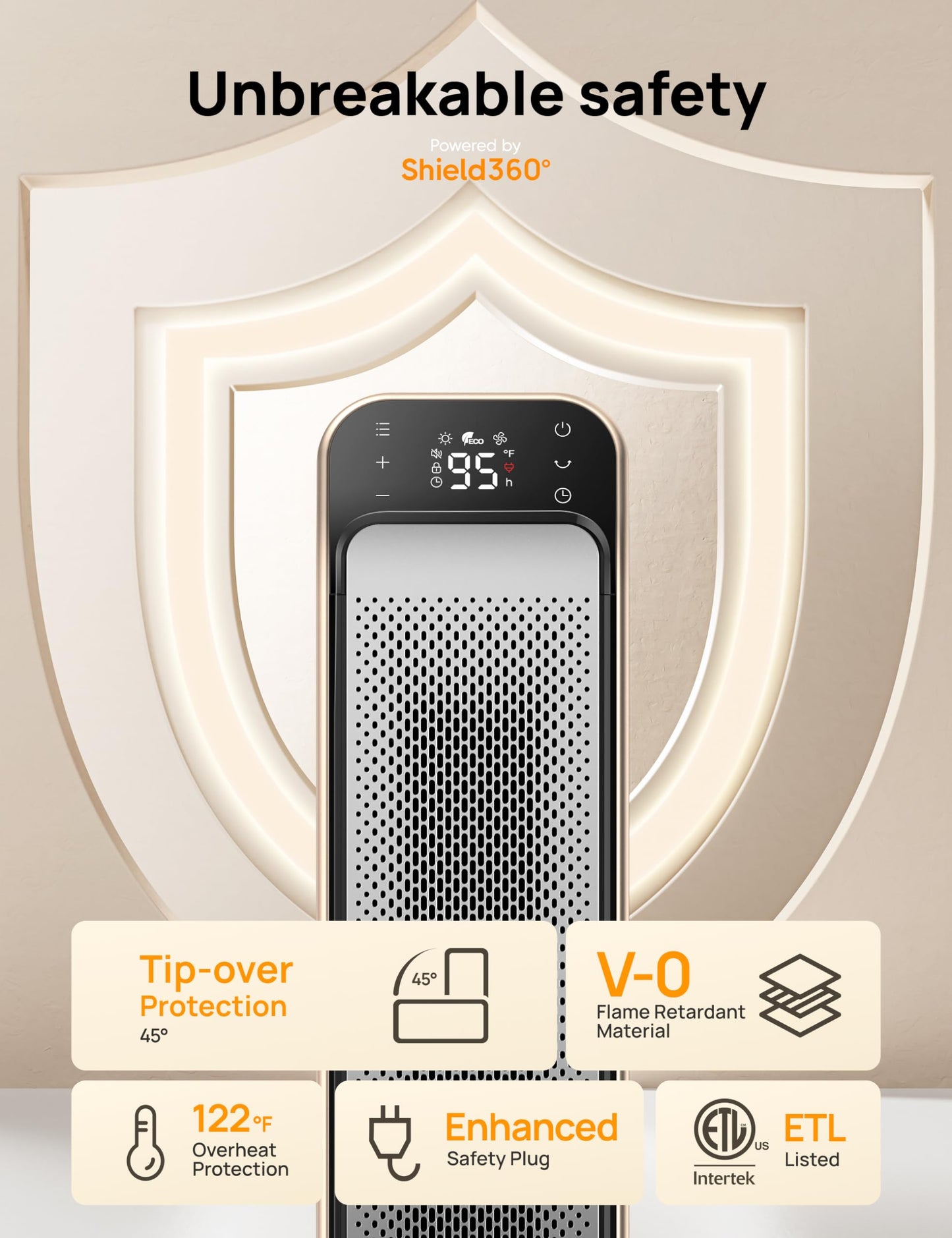 1500W Space Heater with Remote Control