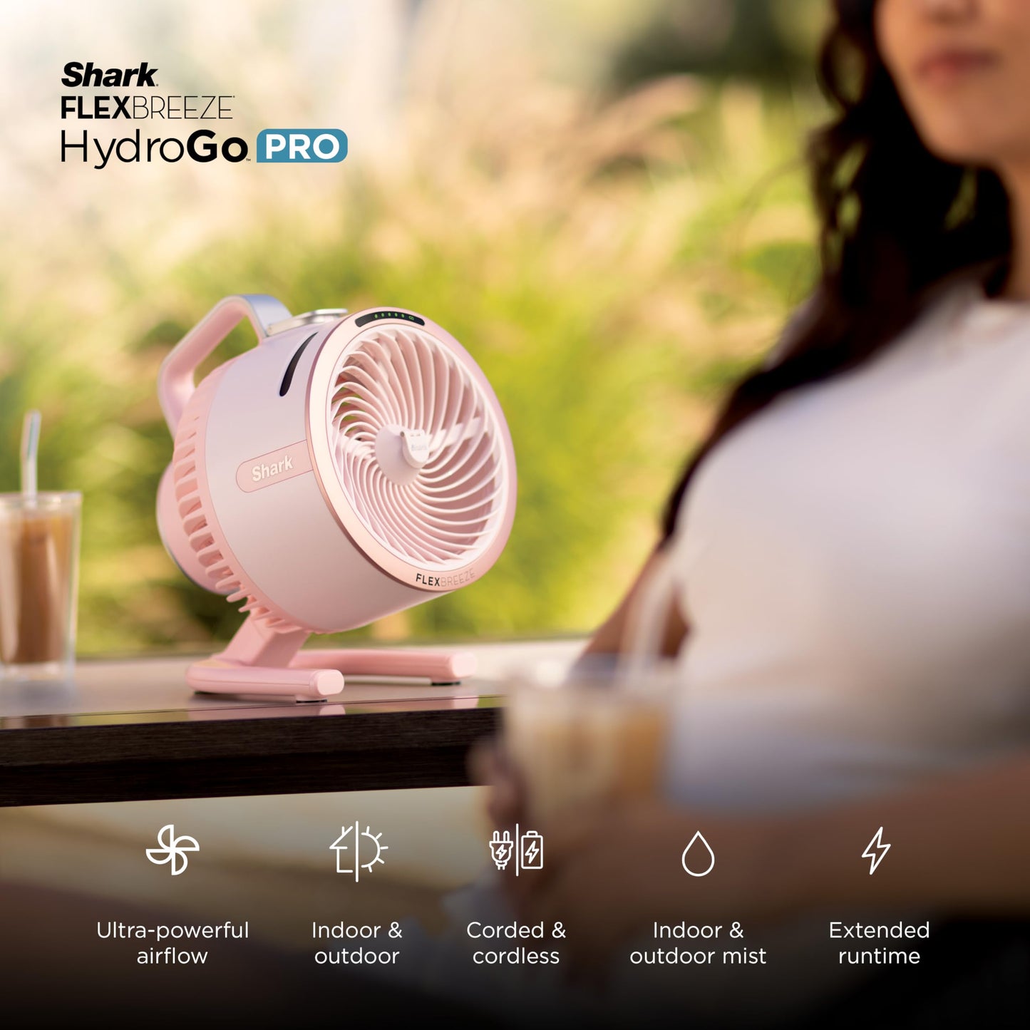 Portable Mist Fan with Rechargeable Battery