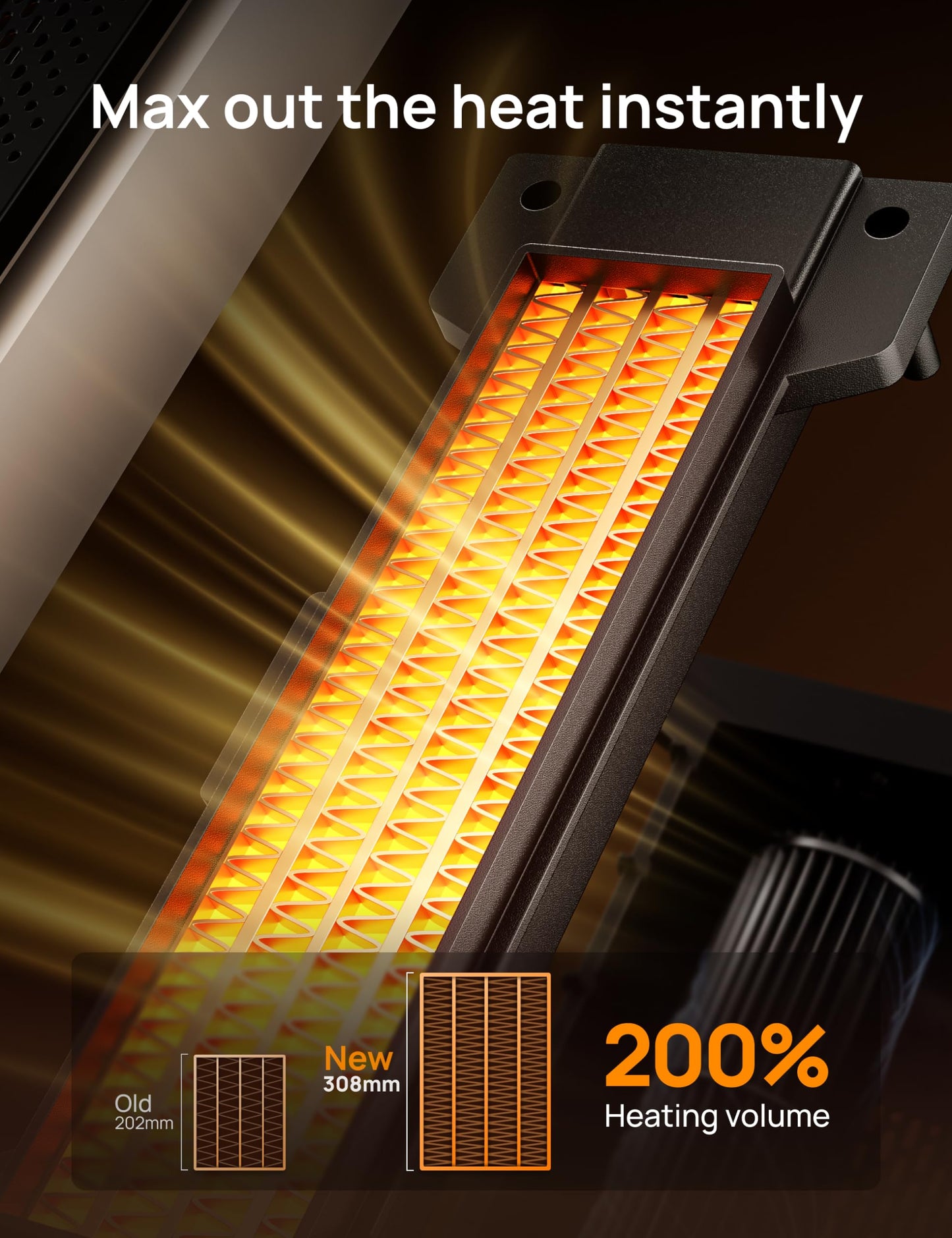 1500W Space Heater with Remote Control