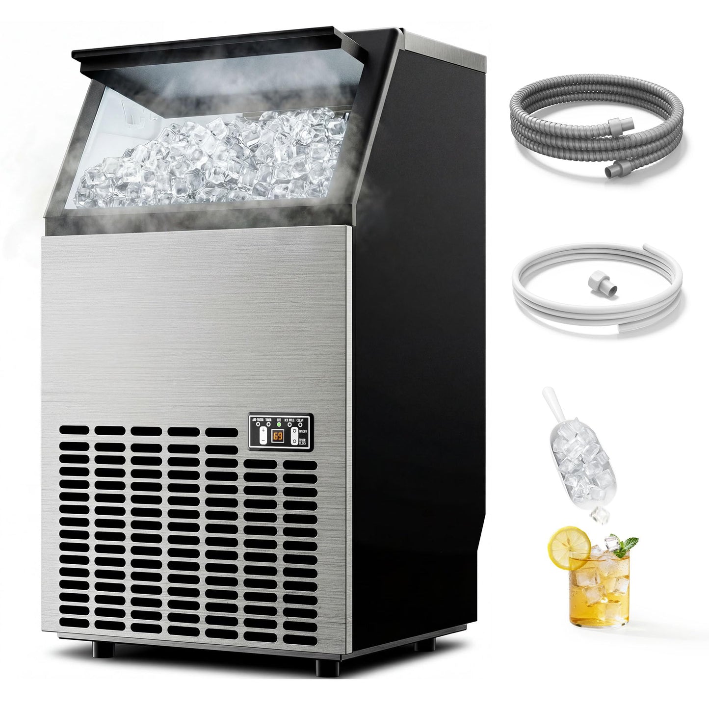 Compact Ice Maker Machine with Fast Ice Production
