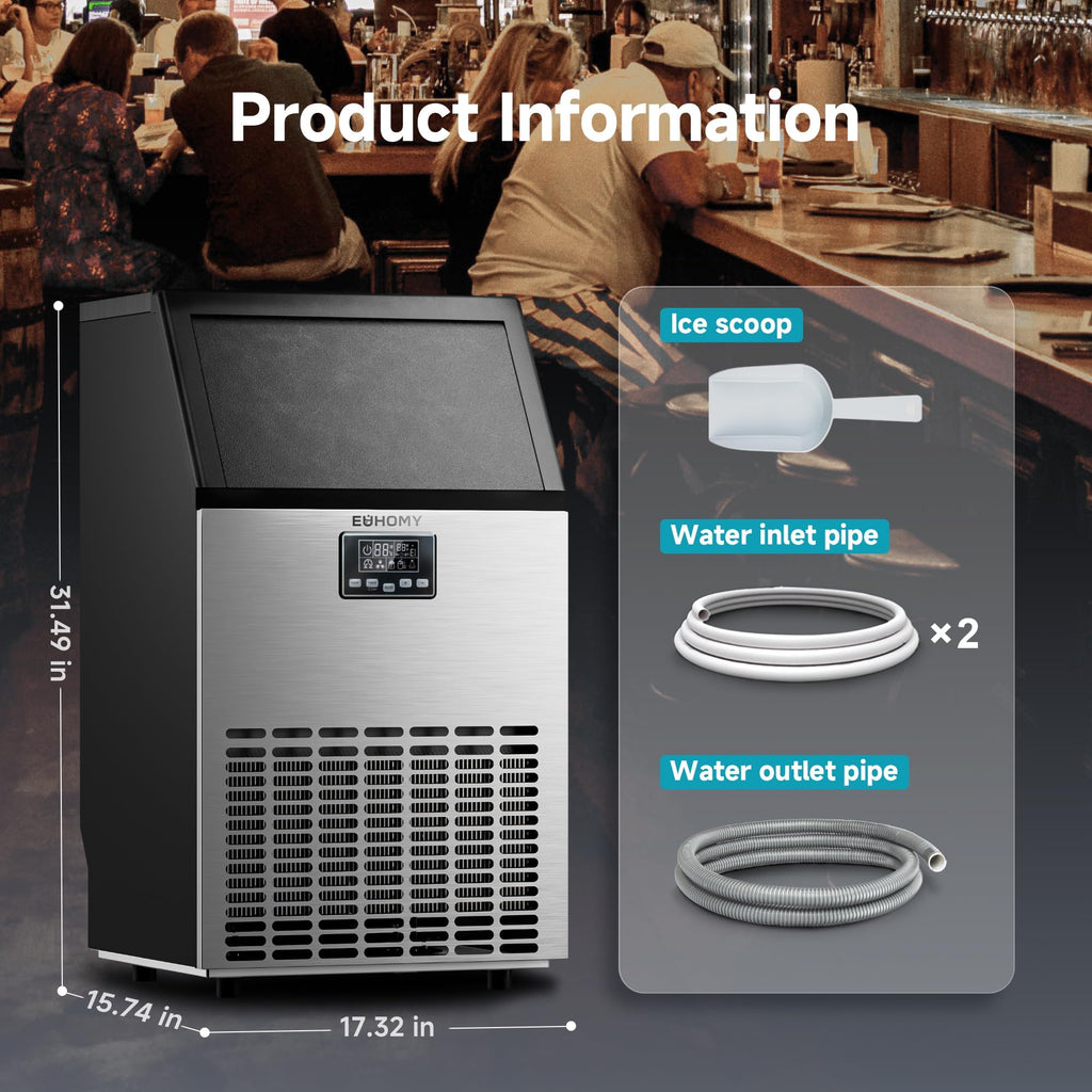 EUHOMY 0010401 Ice Maker Machine