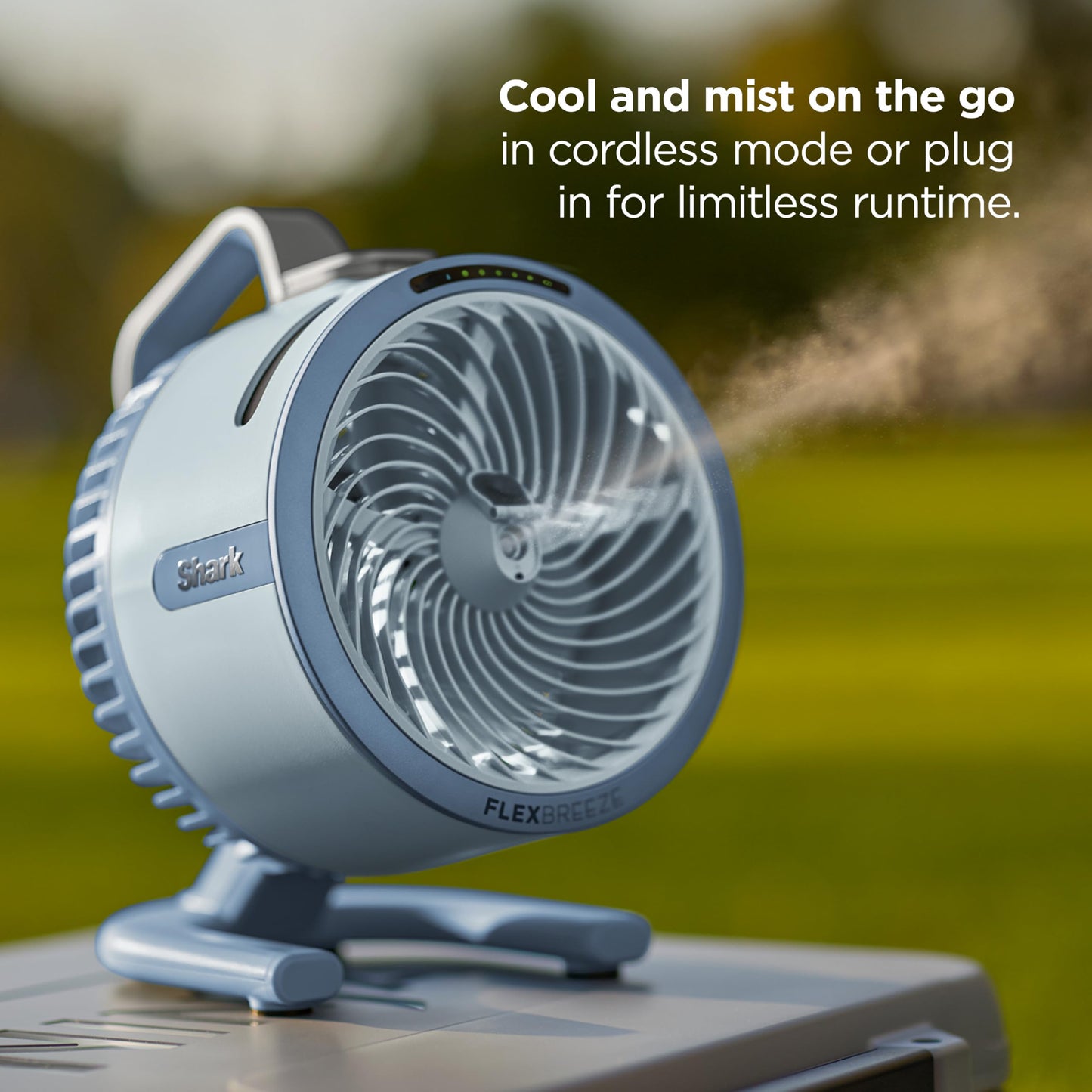 Portable Mist Fan with Rechargeable Battery