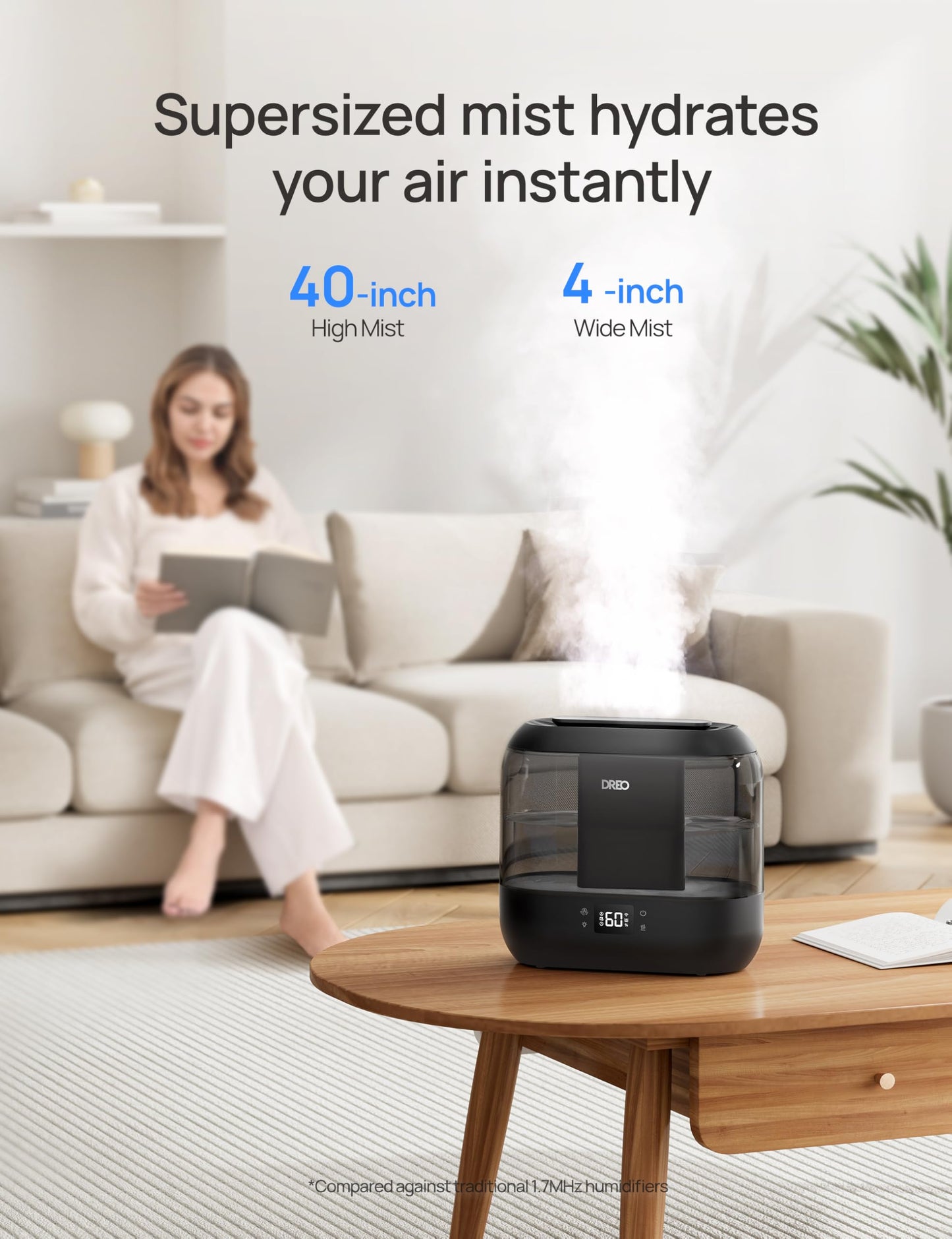 Smart Cool Mist Humidifier with App Control