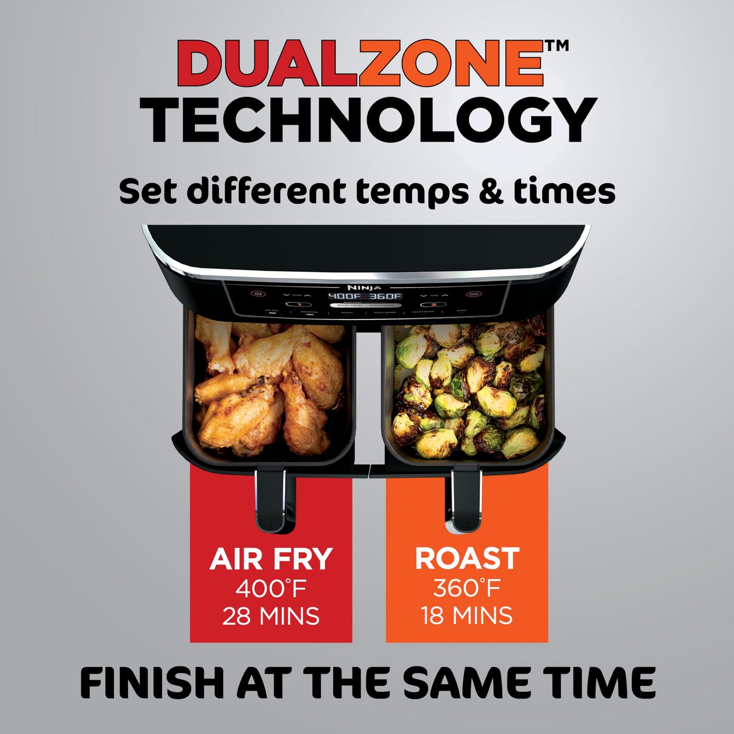 Dual Basket Air Fryer for Simultaneous Family Cooking