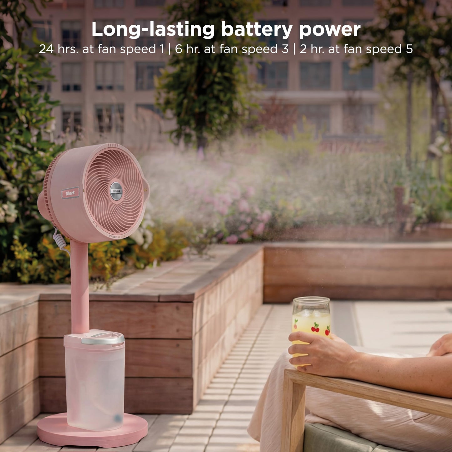 Indoor & Outdoor Mist Fan with Portable Design