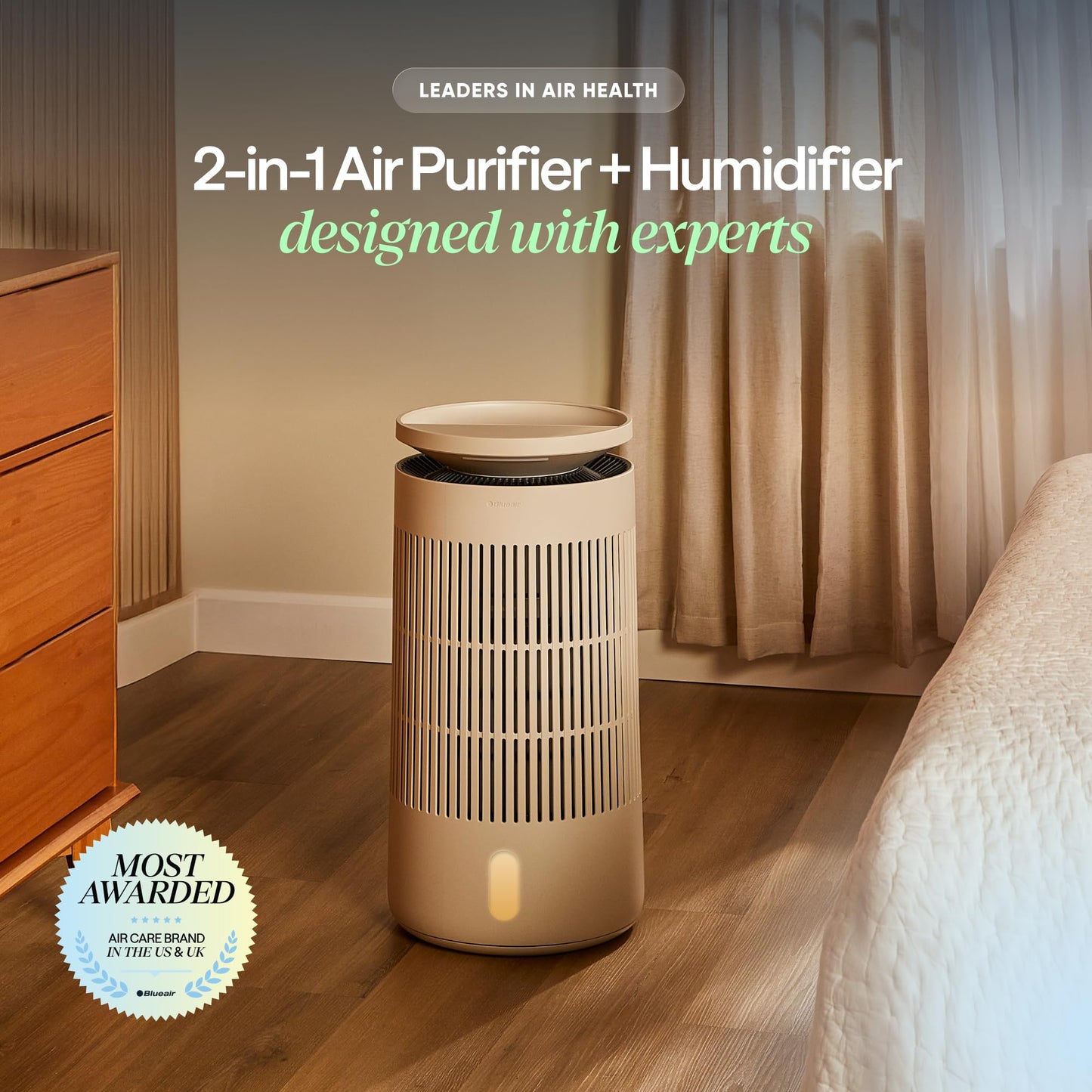 Air Purifier & Humidifier for Large Rooms