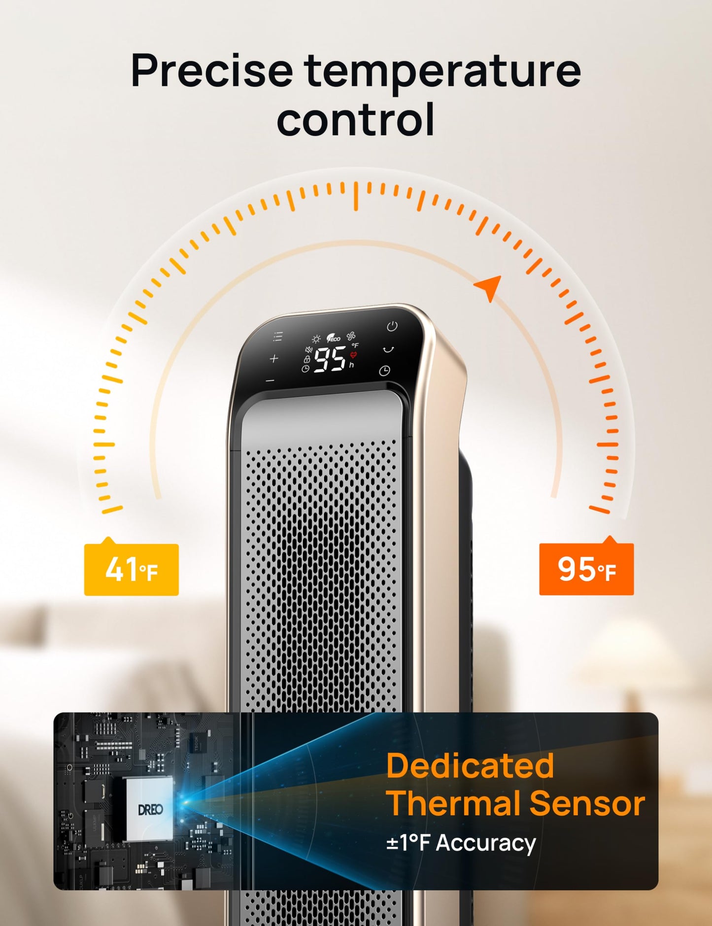1500W Space Heater with Remote Control