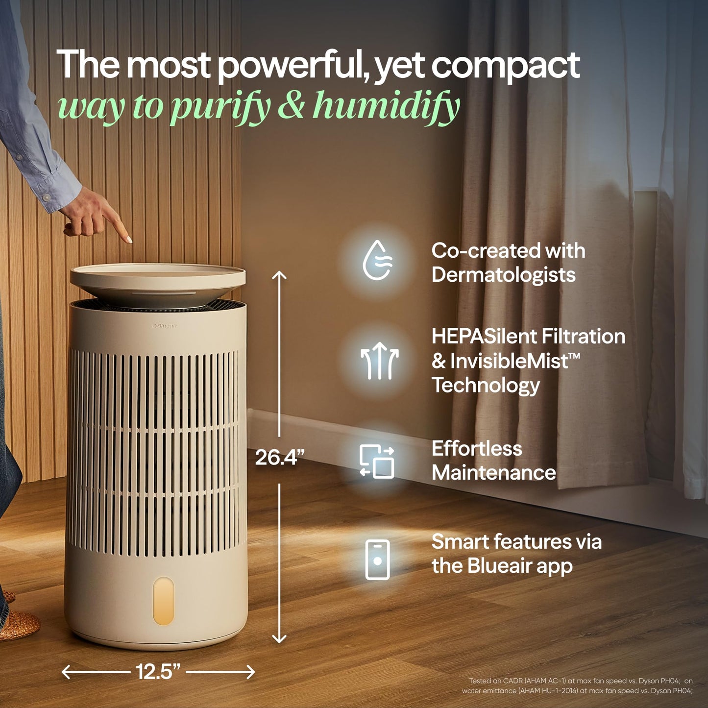 Air Purifier & Humidifier for Large Rooms