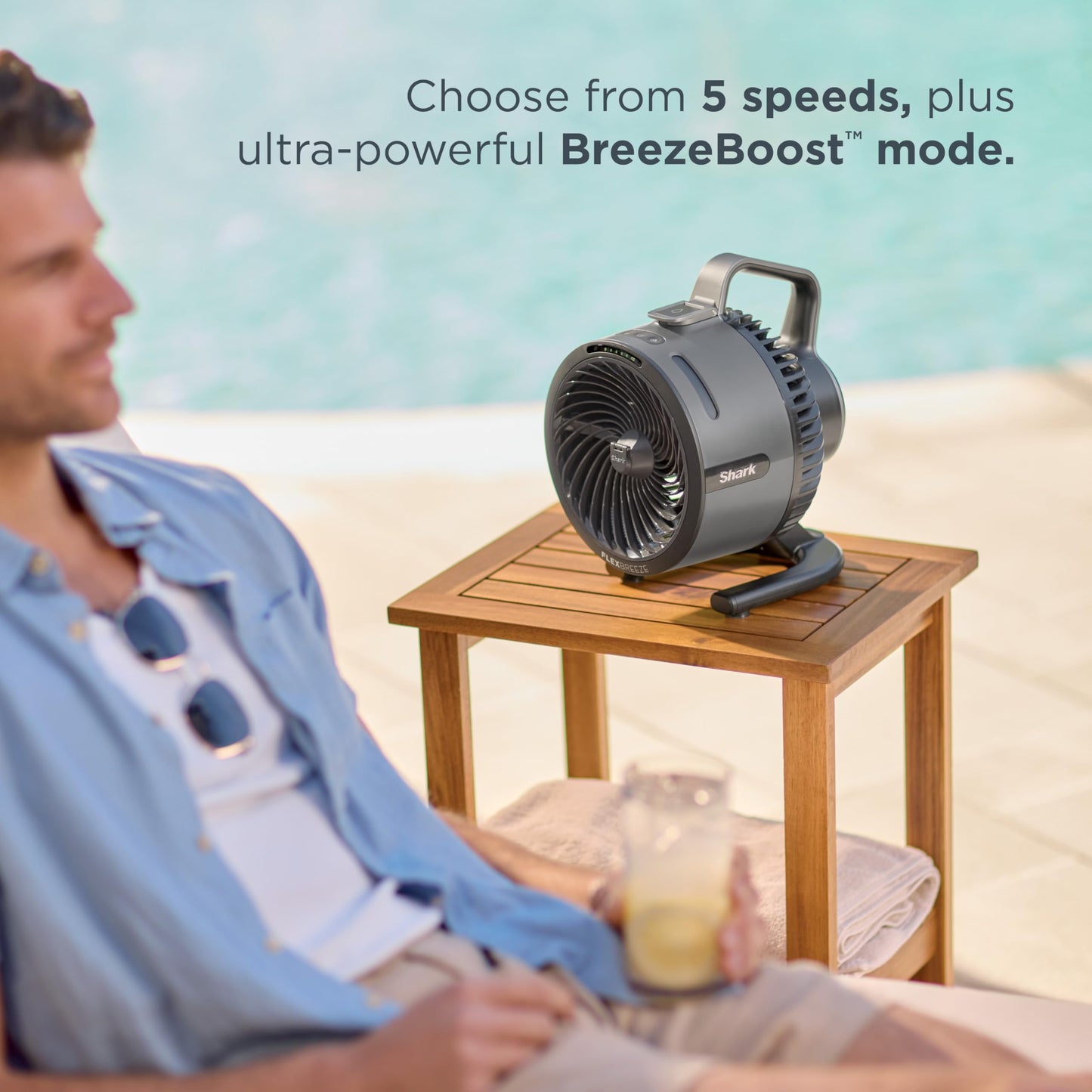Portable Mist Fan with Rechargeable Battery