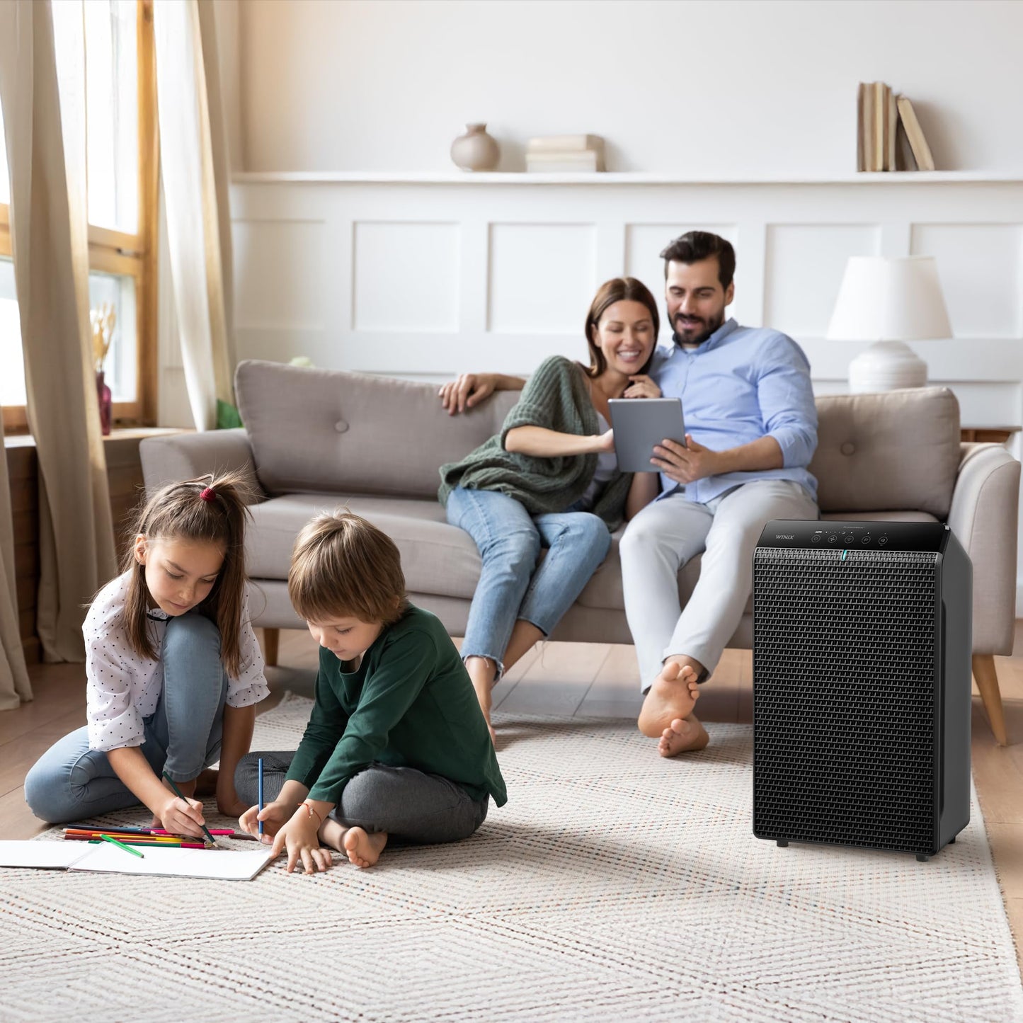 Indoor Air Purifier with True HEPA Filtration