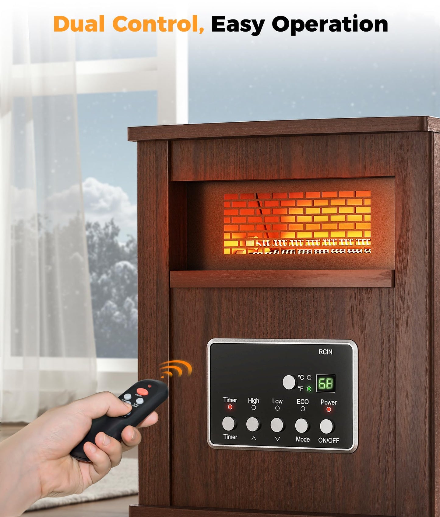 Portable Infrared Space Heater with Remote