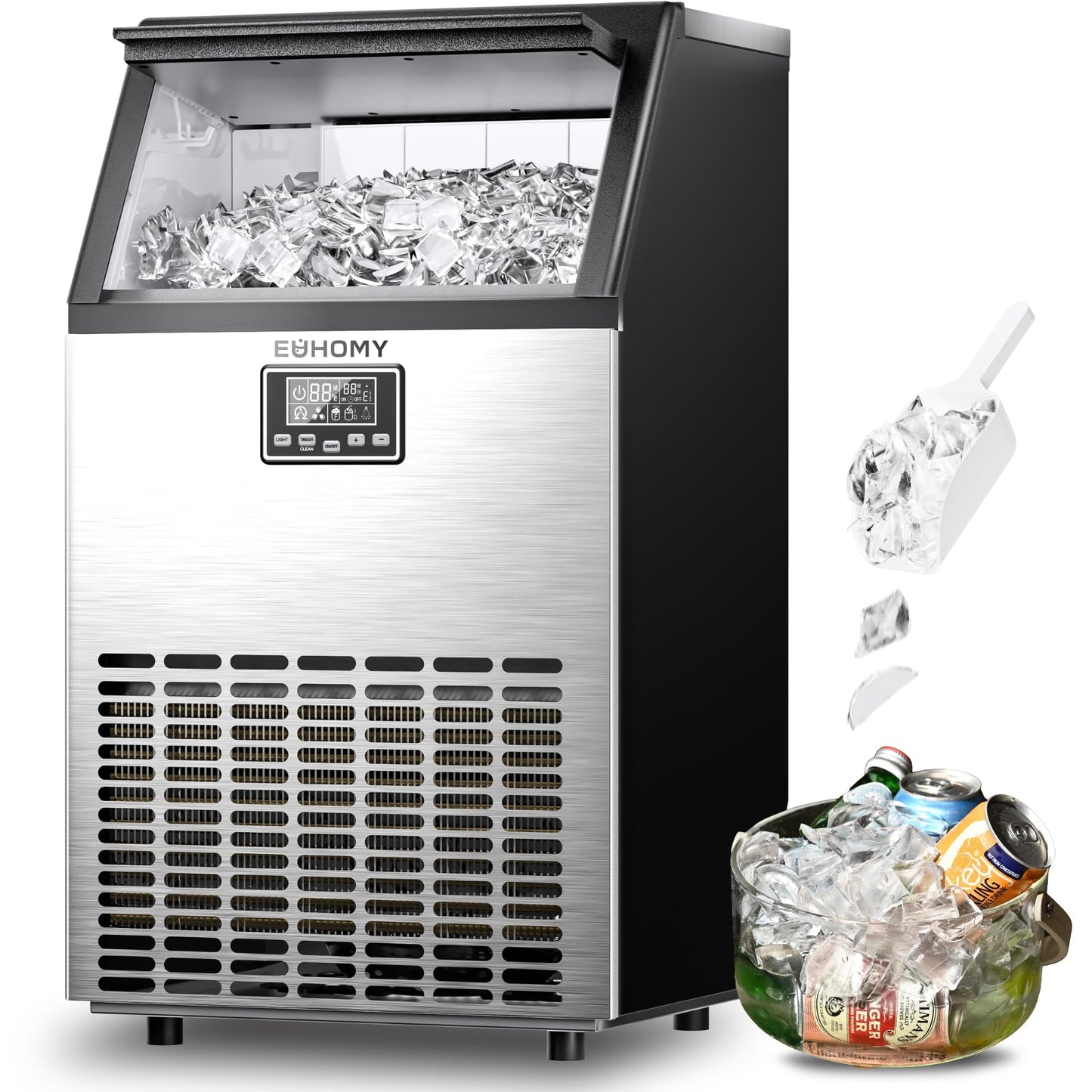 Compact Ice Maker Machine with Fast Ice Production