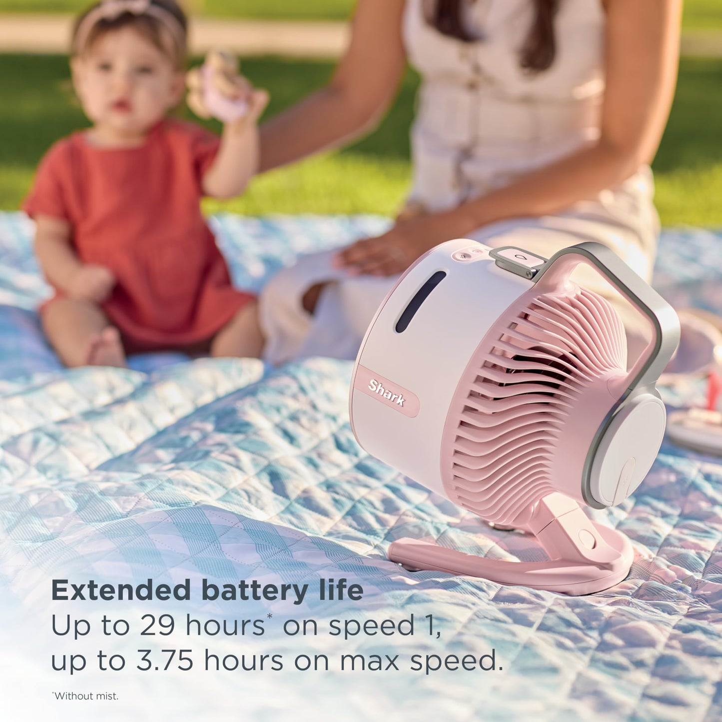 Portable Mist Fan with Rechargeable Battery