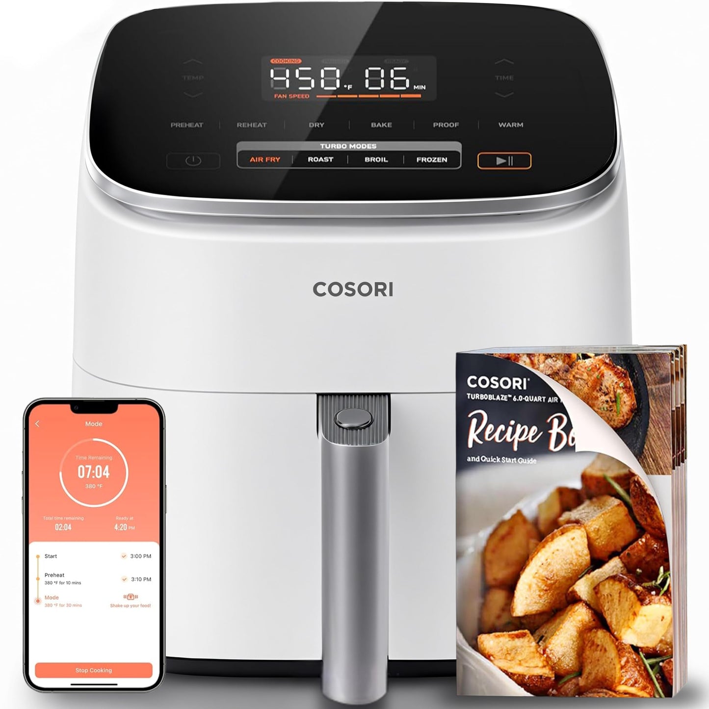 Smart Air Fryer with Rapid Crisp Cooking Technology