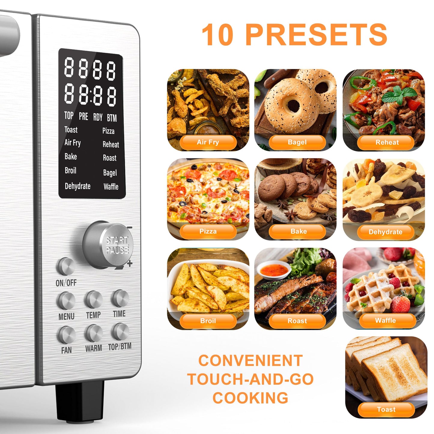 Smart Convection Oven with Air Fry and Multi-Cook Modes